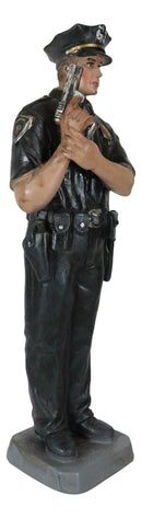 Men In Blue Police Man Officer Cop in Uniform Carrying Gun Memorial Figurine