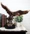 Wings Of Glory King of The Skies Majestic Bald Eagle Soaring Figurine With Base