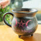 Ebros Triple Moon Magic Witch Cauldron Reduction Fired Ceramic Mug Or Bowl 32oz