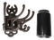 Ebros Cast Iron Western Star Horseshoe Free Spinning Swivel Wall Hanger Hooks